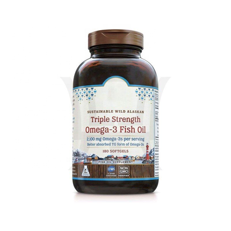Дикое Рыбное масло из аляски 1000 мг EPA DHA Omega-3 Тройная сила поддержка иммунной системы и поддержание здоровья для повседневной жизни