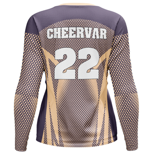 ชุดวอลเลย์บอลคอกลมแขนยาวสำหรับผู้หญิงชุดเล่นวอลเลย์บอลฝึกซ้อมแข่งขัน - Product Image 2