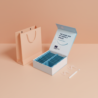 Boîte de rangement personnalisée en carton rigide pour aligneurs dentaires avec séparateurs TEPG pour aligneurs invisibles et gouttières de rétention, emballage en papier