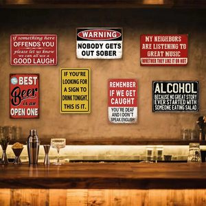 Funny <strong>Bar</strong> <strong>Signs</strong> for Home <strong>Bar</strong> Wall Decor - Vintage Garage Metal <strong>Signs</strong>, Man Cave Decor F, Personalized Basement <strong>Bar</strong> Accessories - Product Image 3