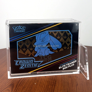 Boîtes en acrylique transparentes personnalisées TCG pour Pokémon TCG <span class=keywords><strong>ZACIAN</strong></span> Elite Trainer Box PLUS, présentoir en acrylique pour Pokémon Center <span class=keywords><strong>Etb</strong></span> Plus - Product Image 1