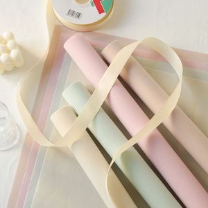 สินค้ามาใหม่ ขนาด 58*53 ซม. 10 ชิ้น/แพ็ค ผ้ากำมะหยี่กันน้ำ สำหรับห่อดอกไม้ในวันวาเลนไทน์ - Product Image 4