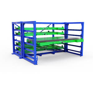 Sistema de estantería de almacenamiento de chapa tipo cajón para ahorrar espacio, estantes y estantes de almacenamiento de Metal para palés resistentes - Product Image 2