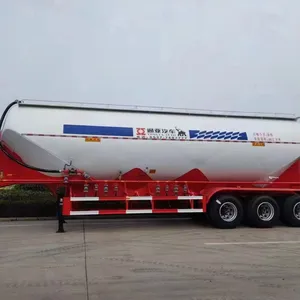 Cement Bulk Tanker Tiailer Liquid Nitrogen Tanker Semi Trailer For Sale Carbon Steel Flour Truck Food Transport Semi Trailer