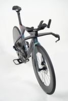 Vélo de Route Contre la Montre JAVA TT-VEGA à Frein à Disque 700C, Cadre Carbone Intégré Aérodynamique et Caréné, Roue Pleine Carbone Homologuée UCI