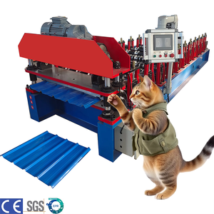 Automatic Corrugated Trapezoidal Metal Roofing Panel Roll Forming Machine <b>Standing</b> Seam Roofing Sheet Roll Forming Machine - Product Image 1