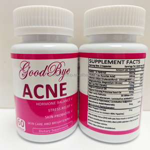 Etichetta privata estratto di erbe integratore per la cura della pelle Acne purificare Vegan Acne capsule - Product Image 1