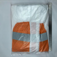 Combinaison de travail antistatique non stérile en PP SMS jetable, écologique, imperméable, avec ligne bleue réfléchissante, EPI, microporeuse