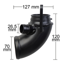 Tubo de Admisión de Alto Flujo Turbo para Golf MK7 GTI, Audi S3, A3, Leon MK3 EA888, Manguera de Admisión de Turbocompresor de Alto Rendimiento