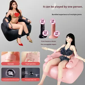 Divano letto gonfiabile in PVC per sesso, cuscino ad aria BDSM, sedia sexy per coppie, chaise longue rossa, grandi divani gonfiabili per soggiorno - Product Image 4