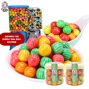 Vente directe d'usine Halal/kosher Bonbons à la gomme à mâcher en forme de pastèque croustillante colorée - Product Image 4