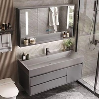 Ensembles de salle de bain de luxe en gros : Meubles-lavabos avec vasque, meuble-lavabo en bois avec miroir LED