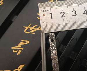 Cuchilla de Té de Acero de Damasco para Dropshipping en Shopify, Forjada a Mano, para Proyectos de Bricolaje, Herramienta para Ceremonia del Té, Diseño Curvo Fuller - Product Image 3