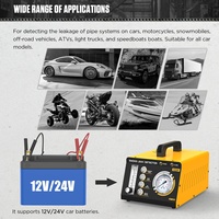 Détecteur de fuite de fumée automobile portable AUTOOL SDT208 avec construction en aluminium jaune pour test moteur AC 110V/220-240V
