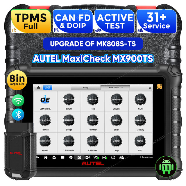 [US VERSION] Autel MaxiCheck MX900 TS Car Full System Professional Diagnostic Tool MX808 Machine Universal Vehicle OBD2 Scanner
