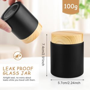 Car Black Luxury Glass Reed <b>Diffuser</b> Aromatherapy Bottles 100ml Screw Cap Eco-friendly Healthy Wood Collar in the Trend - Product Image 4