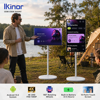 Televisor Inteligente 4K Portátil Inalámbrico Stand by Me de 24-32 Pulgadas con Ruedas y Pantalla Táctil de 10 Puntos
