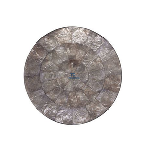 Best Selling Eco-Friendly Antique Mother Pearl Shell Flat <b>Placemats</b> Bohemian Luxury Style Customizable Size Color Handmade - Product Image 1