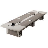 Ensemble de chaises de bureau de réunion modernes XTHYZ-001, processus de scellement complet des bords, design extensible pour salles de conférence, mélamine durable