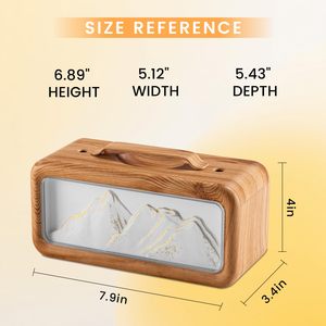 Humidificador Ultrasónico Eléctrico de 600 ml con Doble Pulverización, Luz Nocturna, USB, Mini, Silencioso, para Habitación u Hotel, con Acabado de Madera - Product Image 3