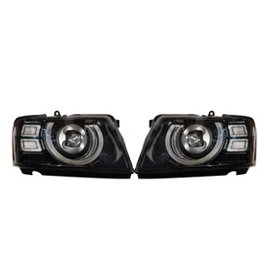Pour Patrol Y61 2006-2022, phares modifiés à double lentille LED <span class=keywords><strong>12V</strong></span> 24V avec feux de jour et clignotants - Product Image 1