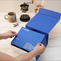 Grande boîte cadeau rigide à couvercle rabattable avec fermeture magnétique, en carton recyclable, couleur personnalisable, pour cadres photo, cosmétiques, livres, estampage