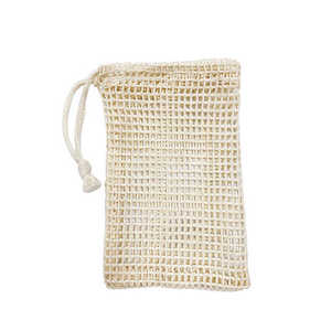 Bolsa de jabón de lino y algodón, red de malla para lavado facial y gel de ducha, ecológica - Product Image 5