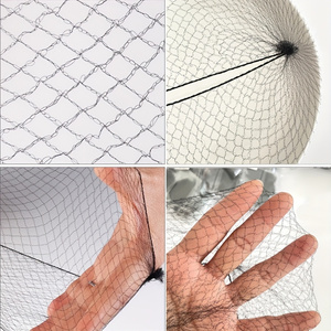 Filets à cheveux jetables invisibles <span class=keywords><strong>en</strong></span> nylon pour danse de ballet, snuffs, bord élastique, filet à cheveux <span class=keywords><strong>en</strong></span> maille, <span class=keywords><strong>couverture</strong></span> de chignon pour femmes, 100 pièces par sac, vente <span class=keywords><strong>en</strong></span> gros - Product Image 5