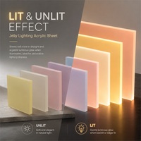 Plaque acrylique translucide colorée GORLDE Jelly Lighting en PMMA pour la décoration lumineuse LED