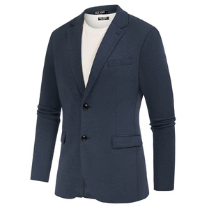 OEM giacca <span class=keywords><strong>Blazer</strong></span> a due bottoni con tasche Casual con risvolto a Notch completamente foderato giacca formale da <span class=keywords><strong>uomo</strong></span> - Product Image 3