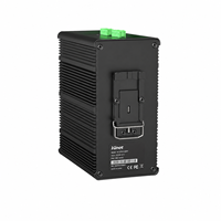 Switch PoE Industrial Gigabit de 8 Puertos con Entrada de 44-57V, Switch de Red Ethernet L2 Administrado para Riel DIN con 2 Puertos SFP Uplink