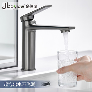 Jboyun Basin Faucet Single Handle Deck Mount Ceramic Valve Core Copper Faucet For Washbasin - Product Image 1