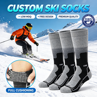 Chaussettes de ski en laine anti-ampoules, ajustement élastique, tube long, chaussettes de sport pour activités de plein air, ski sur neige, hommes, femmes, jeunes, chaussettes personnalisées OEM