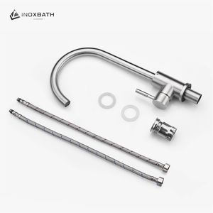 Качественные смесители с керамическим картриджем смесители из нержавеющей стали 304 смесители для воды кран для кухни смеситель для раковины - Product Image 4