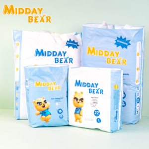 OBM Midday <span class=keywords><strong>Bear</strong></span> Baby <span class=keywords><strong>Pull</strong></span> up Pañales Pantalones Venta al por mayor Productos higiénicos desechables Pañales Fralda <span class=keywords><strong>De</strong></span> Beb - Product Image 4