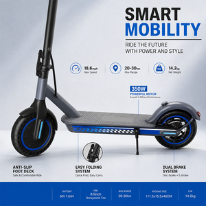 <span class=keywords><strong>Patinete</strong></span> Eléctrico Portátil <span class=keywords><strong>Urban</strong></span> <span class=keywords><strong>Glide</strong></span> de 350W 36V con Gran Autonomía, Doble Freno y Neumático de Panal para Adultos, Uso Diario en la Ciudad y Viajes - Product Image 3