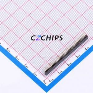 X1311FR-36-C43D24 Pin Socket Bent Lead Through Hole,P=1.27mm Connector 1x36P 1.27mm Square Hole Right Angle Insert - Product Image 2