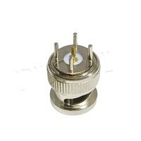 Connecteur RF coaxial BNC mâle DC-3GHz à montage sur circuit imprimé, vente directe usine, pour carte PCB de surveillance de sécurité
