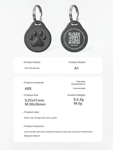 Collar de Identificación para Perros y Gatos con Código Bidimensional, Resistente al Agua, Ecológico, de Plástico Duradero, con Diseño Clásico de Animales Personalizado - Product Image 2