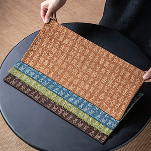 แผ่นรองชาแบบเซน ลายอักษรโบราณ กันน้ำ สำหรับพิธีชงชา ผลิตจากเมืองเต๋อฮวา - Product Image 5