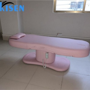KISEN Custom Luxury Professional Cosmetic Beauty Facial Lash Treatment Salon Chair 3 Motor <b>Electric</b> Massage <b>Table</b> Beauty Bed - Product Image 1