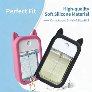 Funda protectora de silicona popular transfronteriza, funda de silicona personalizada para botella de spray de desinfectante de manos, funda de silicona para botella de perfume - Product Image 2