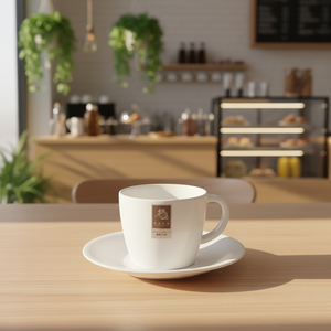Vendita della fabbrica della porcellana come melaminico bianco di lusso insieme della tazza di caffè - Product Image 4