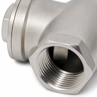 Vanne à boisseau sphérique horizontale hydraulique en acier inoxydable 304, filetage femelle, passage pleine largeur, de 1/4 à 4 pouces, pour conduites d'eau industrielles