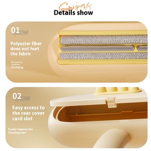 Nhỏ hình con vịt hiệu quả hai mặt động vật di động Lint vật nuôi tẩy lông con lăn công cụ làm sạch 2025 - Product Image 5