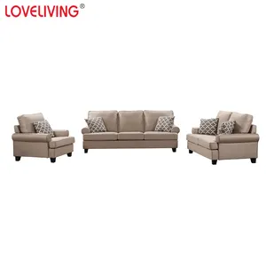 客厅现代家具布艺沙发套装3 + 2 + 1分段沙发可折叠，沙发床客厅家居家具欧式风格
