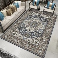Moderner Blumen-Teppich für Wohnzimmer, Maschinengefertigt, Umweltfreundlich, Haustierfreundlich, Waschbar, Wasserdicht, Maßgefertigt, 6mm Stärke