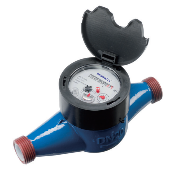 DN20 Dry Type Water Meter Multi-Jet Design for Accurate Home Water Usage Measurement
