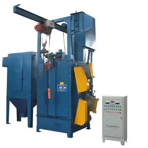 Konveyör imalat Facotry Metal yüzey temizleme Pass-Through boru kum ekipmanları askı kumlama makinesi