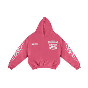 Sweatshirts à capuche personnalisés lourds 420GSM gris délavés à l'acide ensembles de pantalons hommes grande taille recadrée Boxy Fit sweatshirts broderie d'hiver - Product Image 3